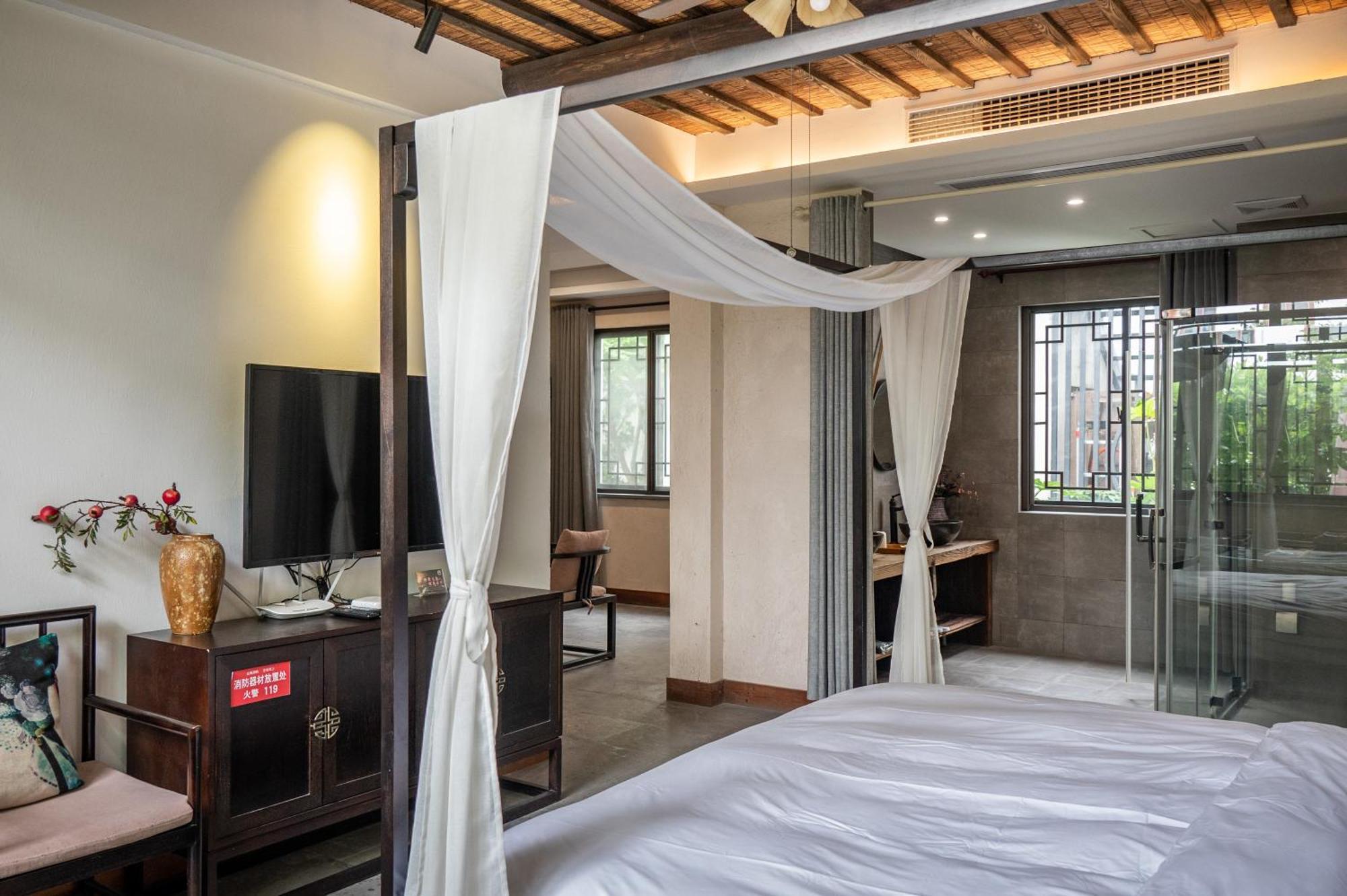 Tingjian Musu Private Soup Design Homestay - South Gate Of Wuzhen Xizha Scenic Area Tongxiang Екстериор снимка